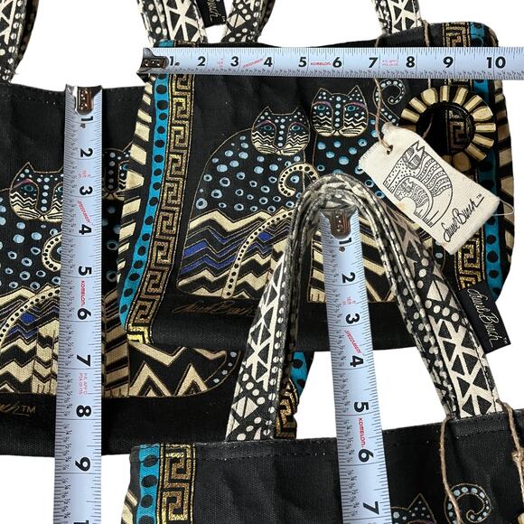 Laurel Burch 2015 Double Sided Cat Mini Tote Purse - Picture 3 of 8